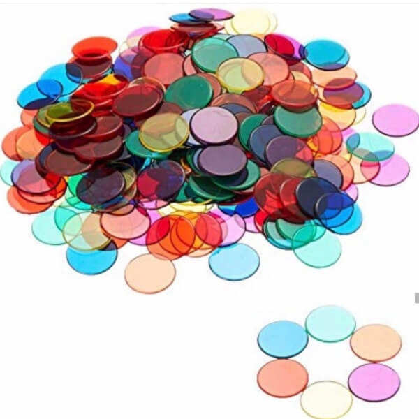 Fichas Acrilícas de colores