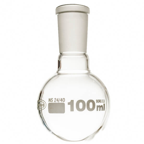 BALON EBULLICION 100 ML FONDO REDONDO ESMERILADO 24/40