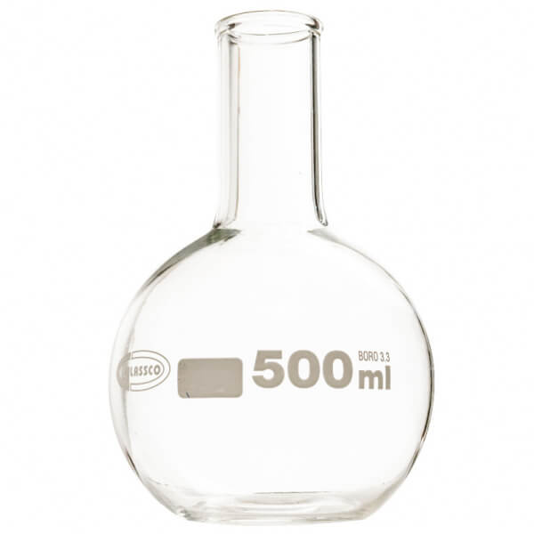 BALON EBULLICION 500 ML FONDO PLANO