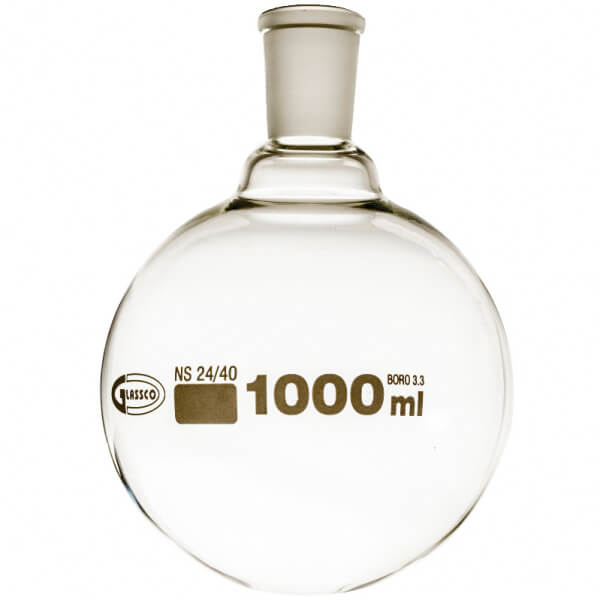 BALON EBULLICION 1000 ML FONDO REDONDO ESMERILADO 24/40