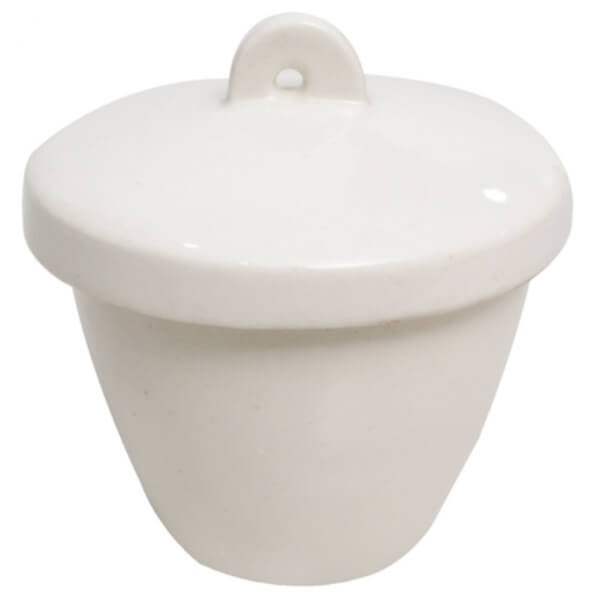CRISOL PORCELANA 50 ML - 50 X 45 MM CON TAPA