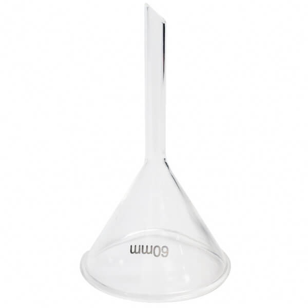 EMBUDO VIDRIO 60 MM DIAMETRO