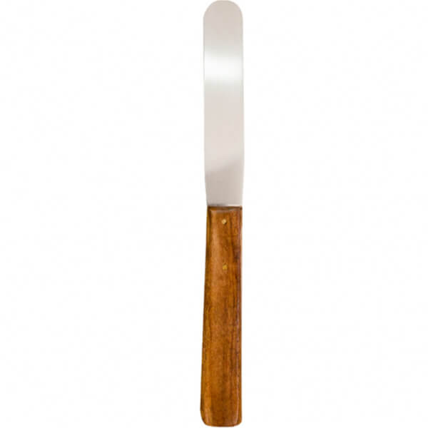 ESPÁTULA ACERO INOXIDABLE 20 CM / MANGO MADERA 11 CM