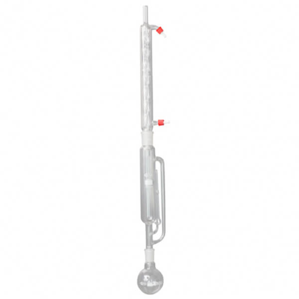 EXTRACTOR DE SOXHLET 250 ML/BALON EBULLICION 500 ML FONDO REDONDO ESMERIL 24/40/ REFRIGERANTE BOLAS 400 MM ESMERIL 24/40