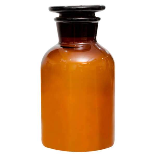 FRASCO DE VIDRIO AMBAR 1000 ML C/TAPA VIDRIO