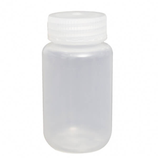 FRASCO POLIPROPILENO 125 ML TAPA ROSCA AUTOCLAVABLE 121 °C
