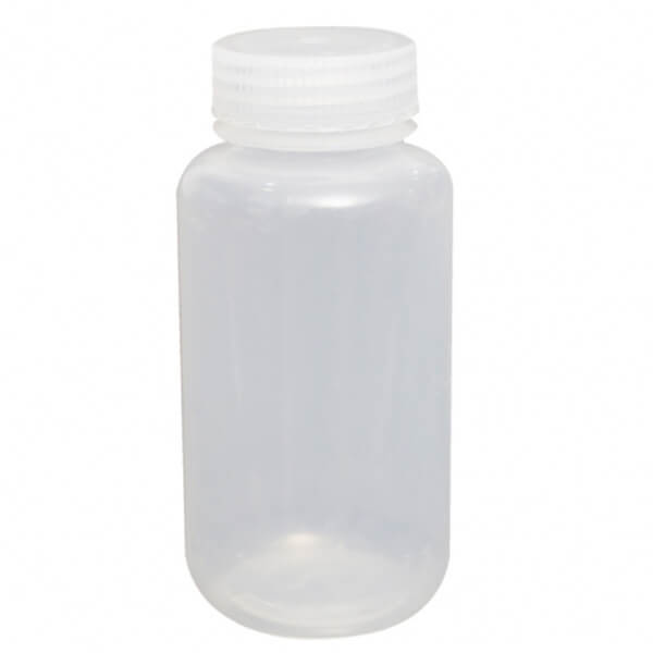 FRASCO POLIPROPILENO 250 ML TAPA ROSCA AUTOCLAVABLE 121 °C