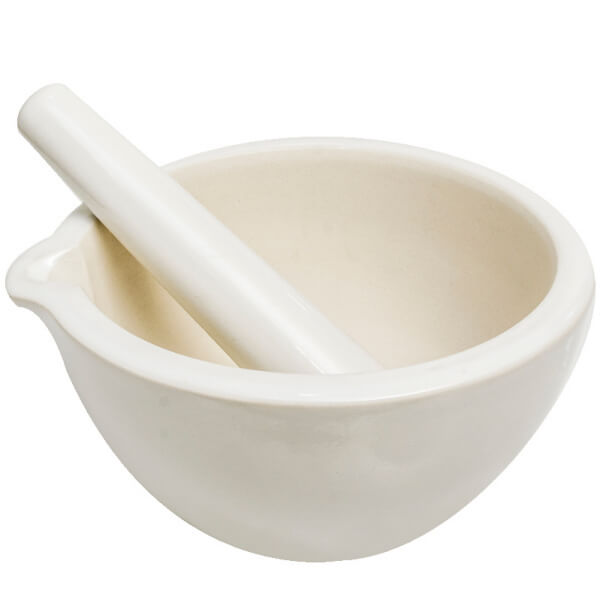 MORTERO PORCELANA C/MANGO Y PICO 150 - 180 MM - 900 ML