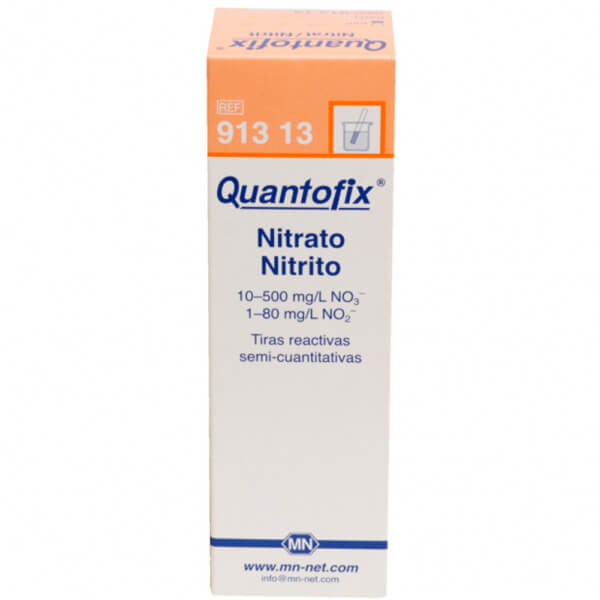 PAPEL PARA DETERMINAR NITRATOS Y NITRITOS 0-500/0-80 MG X 100 TIRAS
