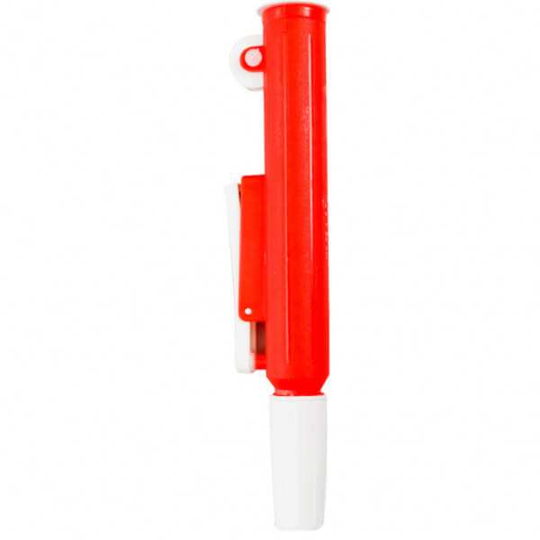 PIPETEADOR DE EMBOLO 0 A 25 ML PLUMA ROJA