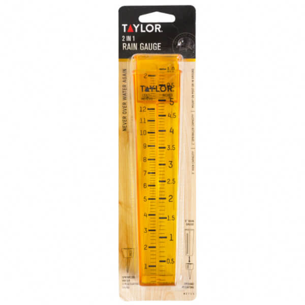 PLUVIOMETRO PLASTICO TRANSP 12 CM / 5