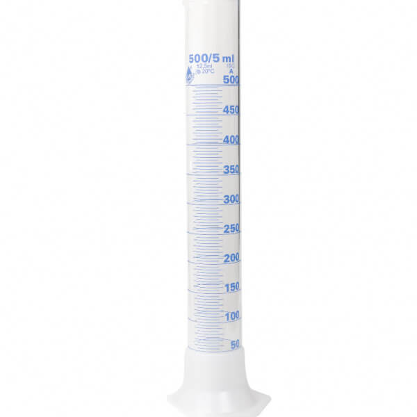PROBETA VIDRIO 500 ML BASE PLASTICA