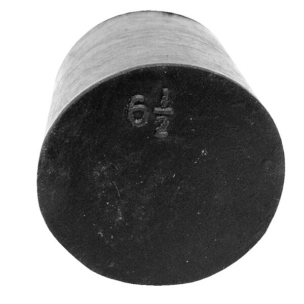 TAPON CAUCHO # 6.5 NEGRO