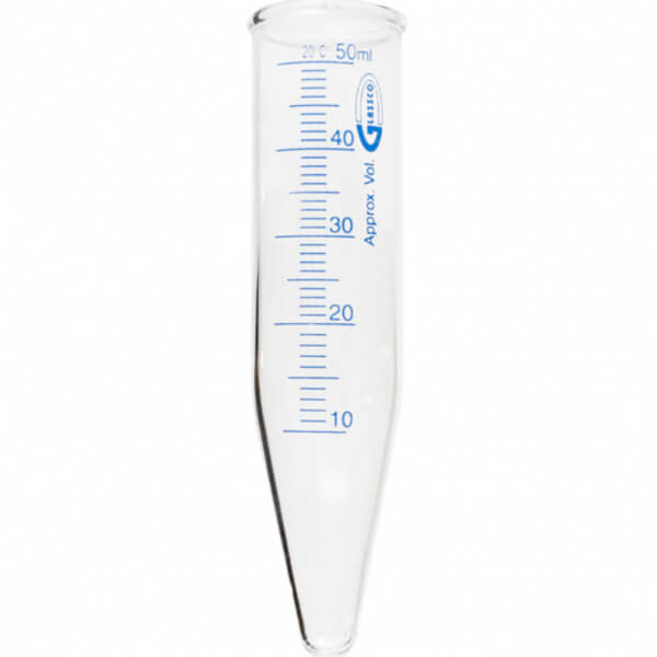 TUBO VIDRIO CENTRIFUGA GRADUADO CONICO 50 ML