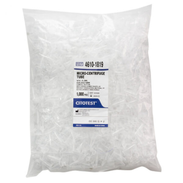 TUBO PLASTICO PARA PCR 0.2 ML X 1000 UNIDADES