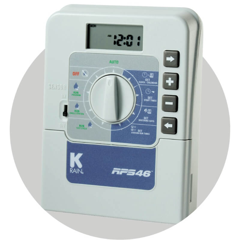 CONTROLADOR RPS46 DE RIEGO PARA 6 SECTORES INTERIOR
