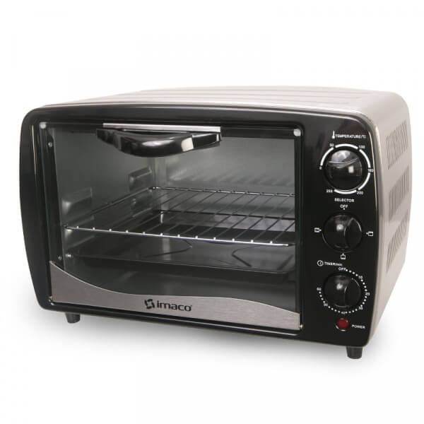 Horno Eléctrico Imaco HE14S - 14 litros, 1200 watts, color negro
