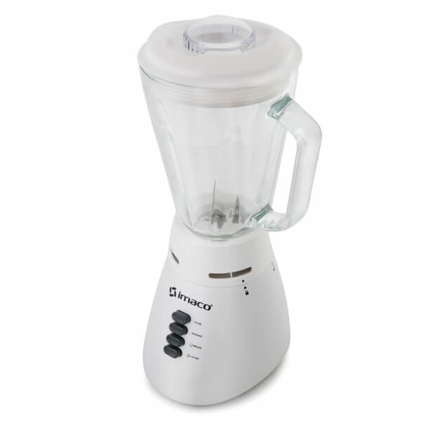 Licuadora vaso de vidrio Imaco BL4125V - 350 watts, 1.25 litros, color blanco