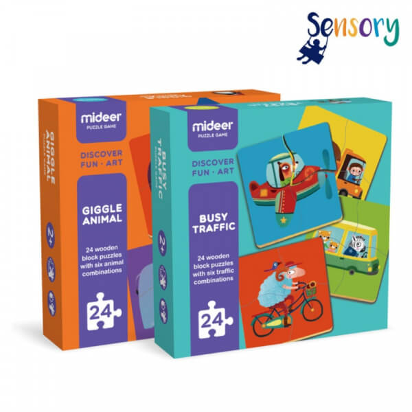 Rompecabezas Giggle Animal y Busy Traffic