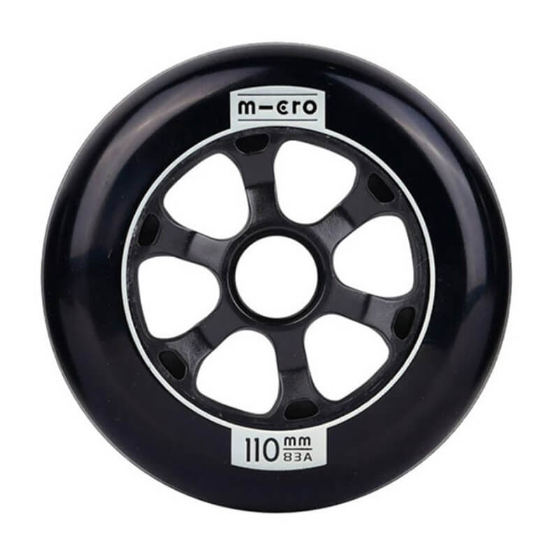 Ruedas Micro Flow Negras 110mm