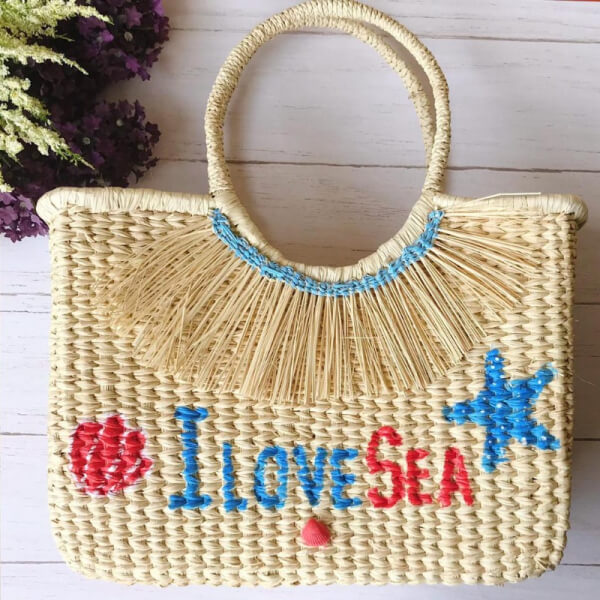 CARTERA DE PAJA TOQUILLA- SEA
