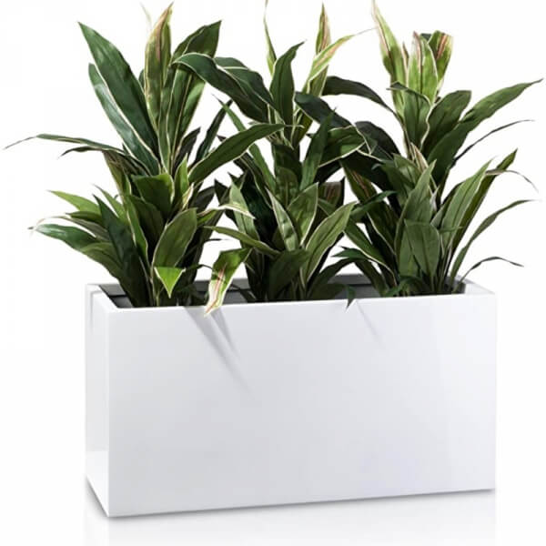 Macetero de fibra de vidrio de 90 cm / Fiberglass Planters.