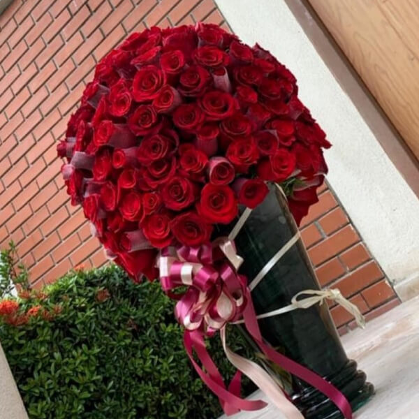 Karol's Choice: Arreglo XL de Rosas Rojas premium en Vidrio| ENVIOS A GUAYAQUIL - SAMBORONDON - DAULE