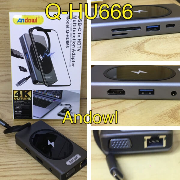 Transmisor de datos y carga de equipo informatico Andowl