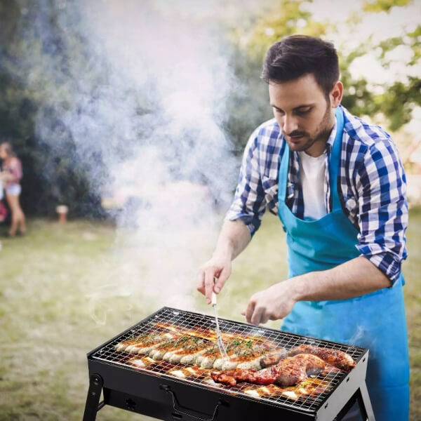 Parrilla portátil de carbón