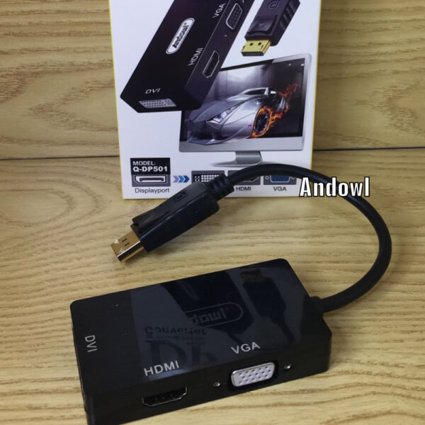 Convertidor Displayport → DVI/HDMI/VGR Andowl