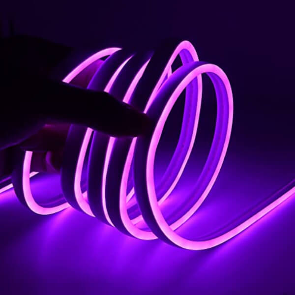 Cinta Manguera NEON led 12V color Morado 5 Metros