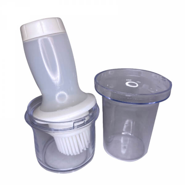 Dispensador de aceite con brocha de silicona