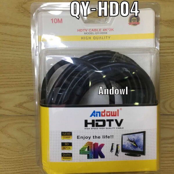 Cable HDMI 4K negro 10 Metros Andowl