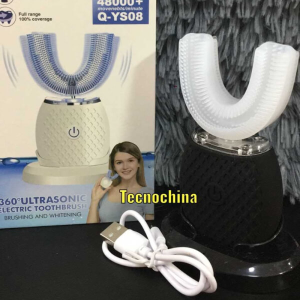 Cepillo de dientes eléctrico sónico, 360 grados, Nueva Generación, luz azul, memoria inteligente, carga inductiva, tipo U Andowl