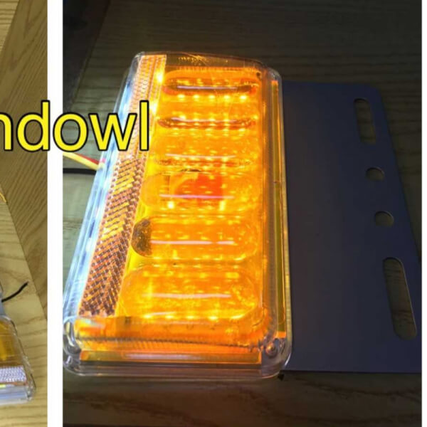 Direccional para camion de 24v luz Amarillo 6D 37L