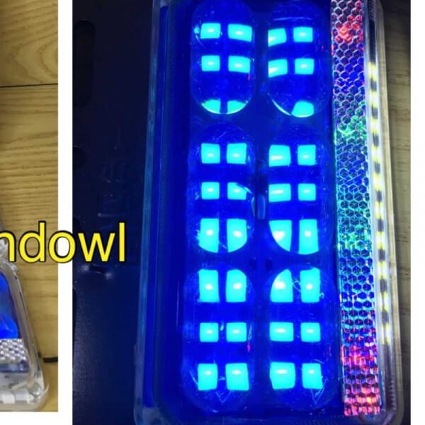 Direccional para camión 4pc de 24v luz Azul+RGB