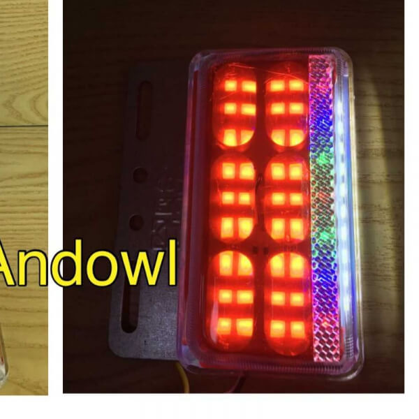 Direccional para camión de 24v luz Rojo+RGB