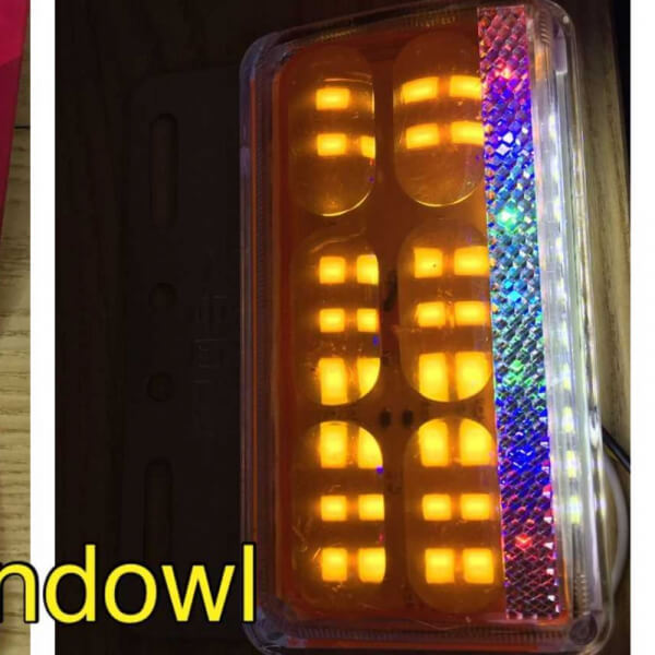 Direccional para camión de 24v luz Amarillo+RGB
