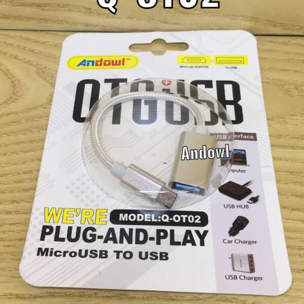 OTG entrada V8 salida USB Andowl