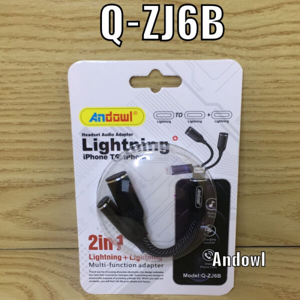Adaptador entrada ip 2 salida tipo C Andowl