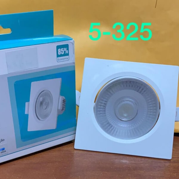 Ojo de Buey 7W Cuadrado luz Blanca