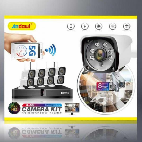 Kit de 8 Camara Inalambrica 1080P Andowl