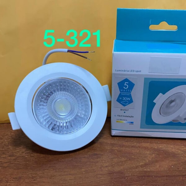 Ojo de buey 5W Redondo luz Blanca