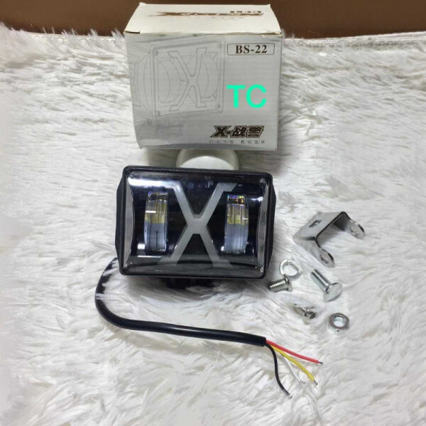 Barra Led de carro Bicolor en forma de X