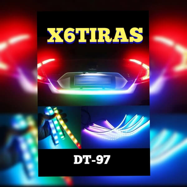 Tiras Led Rgb x6pz 12v para Autos