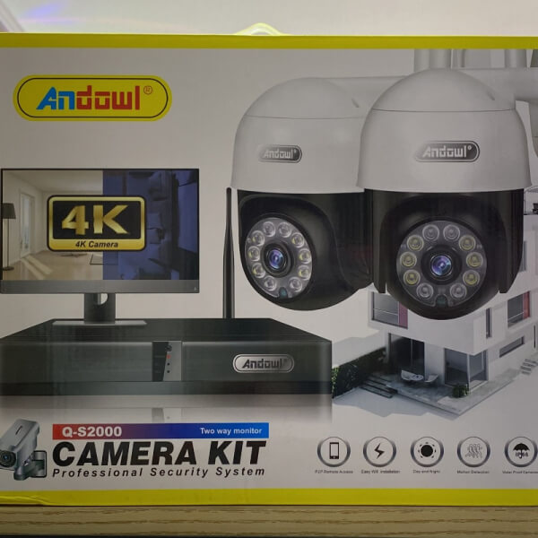Kit de 2 Camara Wifi robotica 360g Andowl