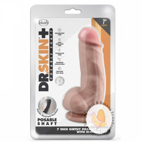Dr. Skin Plus Girthy Posable Dildo 18cm