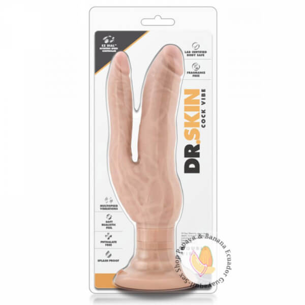 Dildo vibrador de doble penetración Dr. Skin Cock Vibe