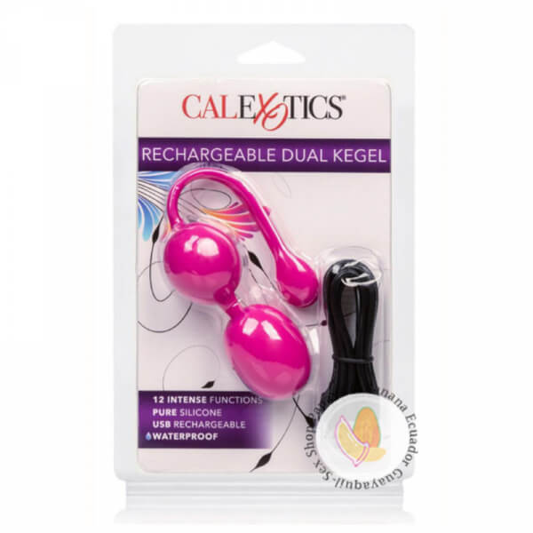 Recargable Dual Kegel Silicona Recargable Impermeable Rosa