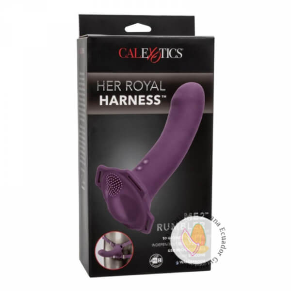 Vibrador Dual con correa de silicona Me2 Rumble - Púrpura